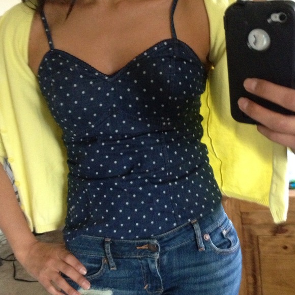 ❌SOLD❌Polka dot coset style top