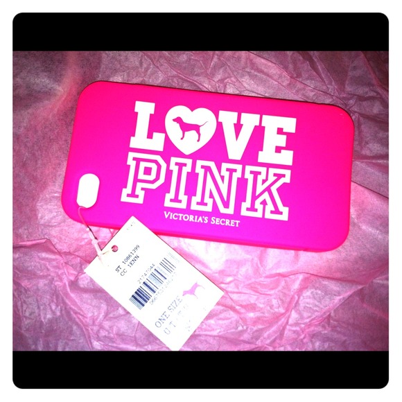 Victoria Secret iPhone 4s Hot Pink rubber case
