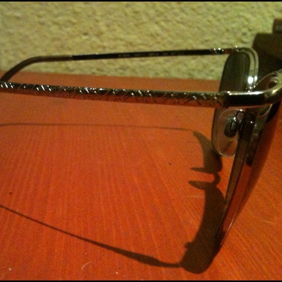 Burberry Sunglasses,gray gradient,silver frame