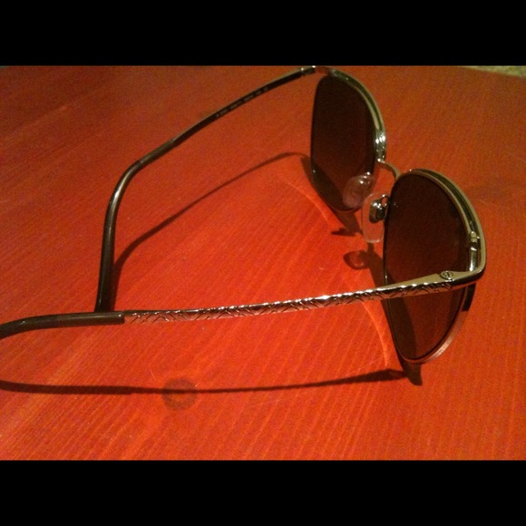 Burberry Sunglasses,gray gradient,silver frame