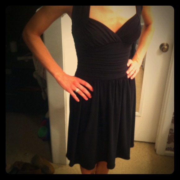 Black halter cocktail dress.❗ REDUCED❗