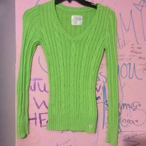 Justice lime green sweater