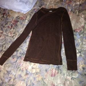 Brown casual long sleeve