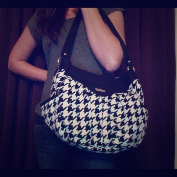 Demi MICHE handbag w/ Houndstooth  "Gentry" Shell