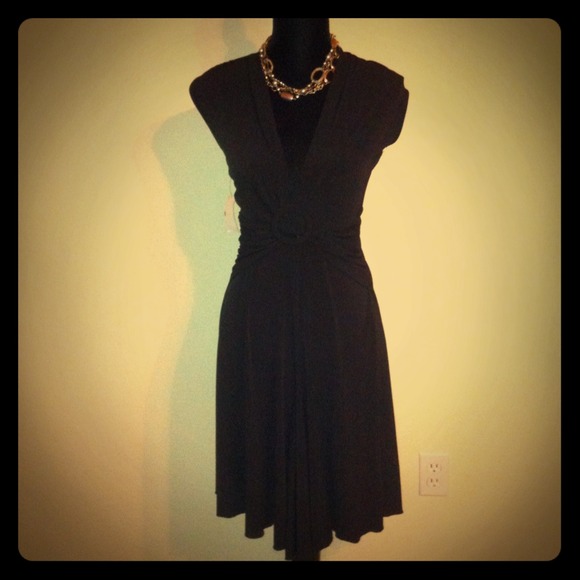 Black georgiou dress