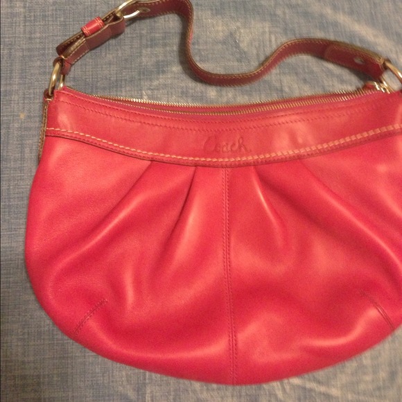SOLD Pink coach handbag