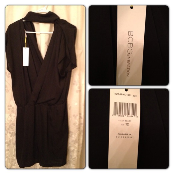 BCBG Black Dress. New with Tags. Size 12