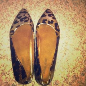 Charles Albert flats size 8 & white blouse