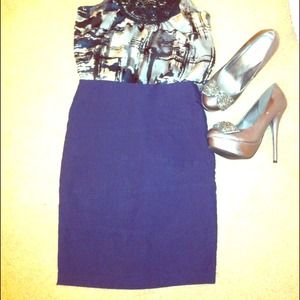 ❌SOLD❌Blue pencil skirt