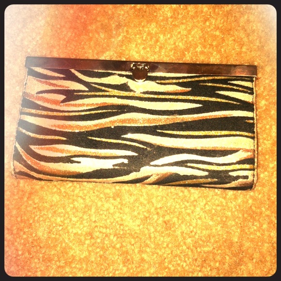 Zebra wallet/clutch