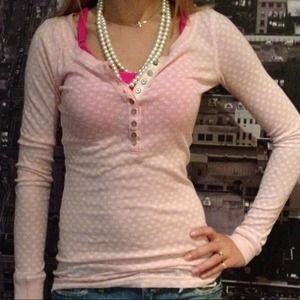 TRADED to @entara *Pink long sleeve waffle.