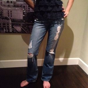 SOLD in BUNDLE!!!! A&F Size 4 Destroyed Jeans