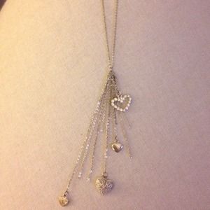 Bebe Multi Heart Pendant Necklace