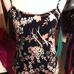 TRADED!!!!Black, white and light pink cami