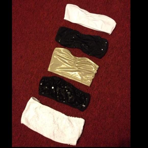 *[SOLD] Bundle deal: 5 assorted bandeau tops.