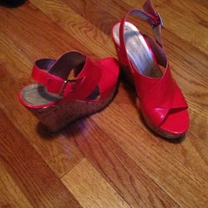 ***Bundle*** for BCBG red wedges &Dior sunglasses