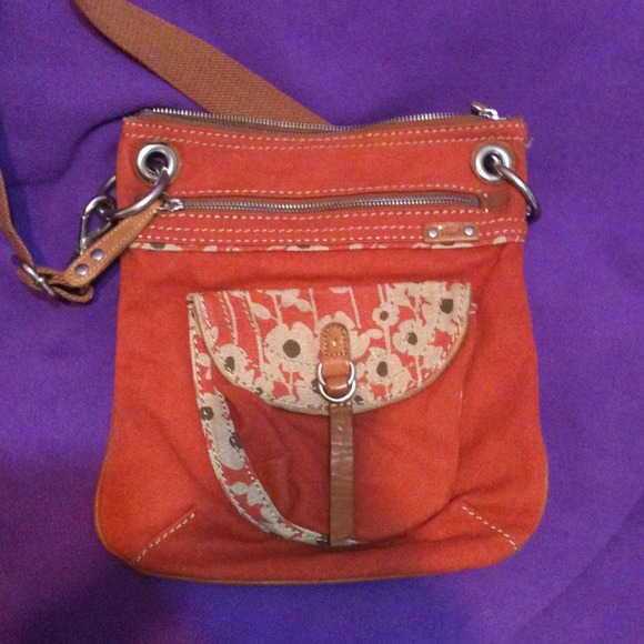 Orange Fossil Purse