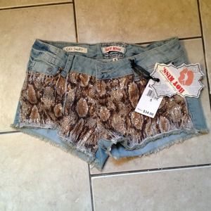 Denim shorts