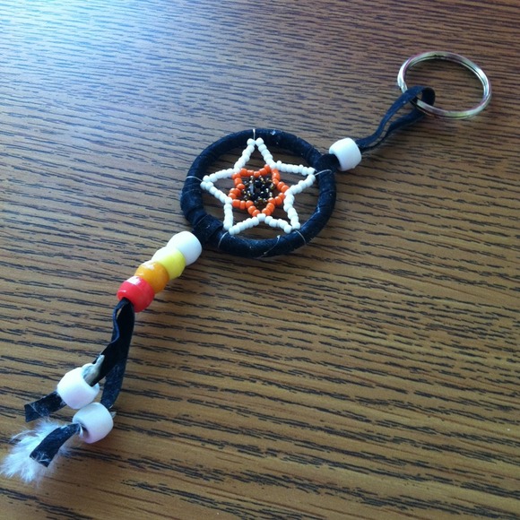 Black star beaded dream catcher