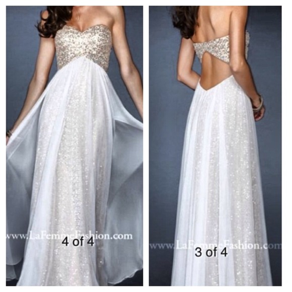 This is a BRAND new La Femme prom dress. - Picture 1 of 1