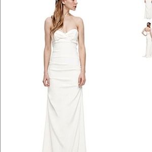 Nicole Miller Camilla Wedding Dress Sz 0 off white