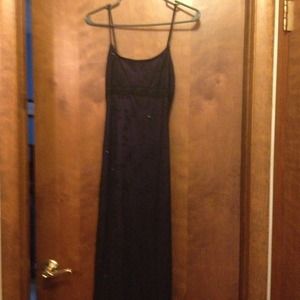 Purple with black lace dress