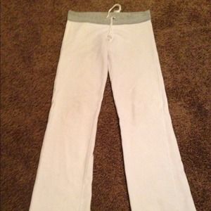 Lululemon white terry pants size 4 fair used cond