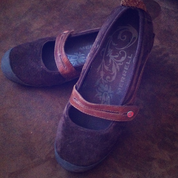 Brown leather Merrell's.