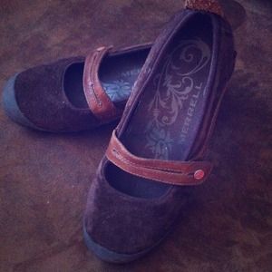Brown leather Merrell's.