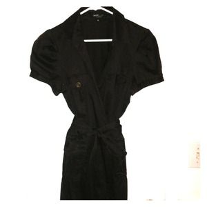 ABS brown wrap dress