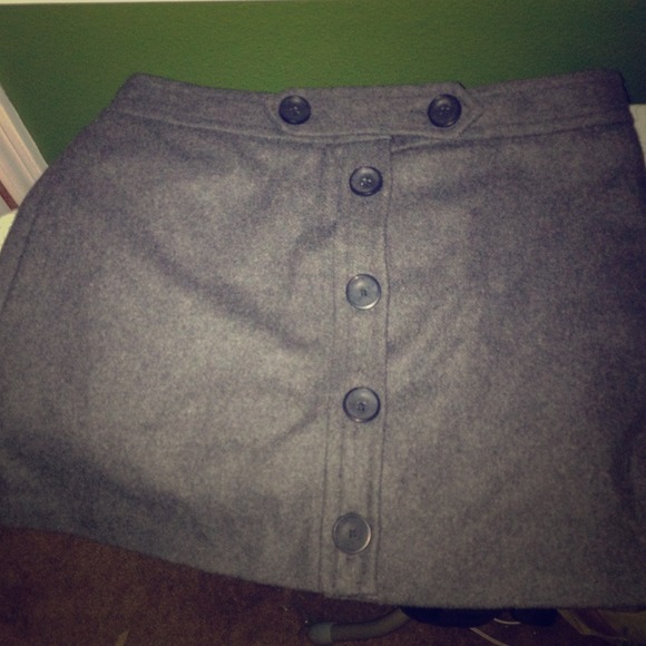 Wool gap mini skirt