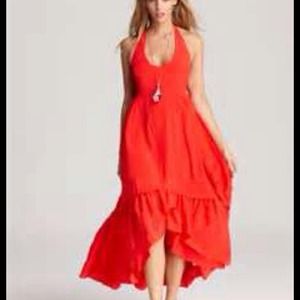 Juicy couture asymmetric ruffle maxi silk "SOLD"
