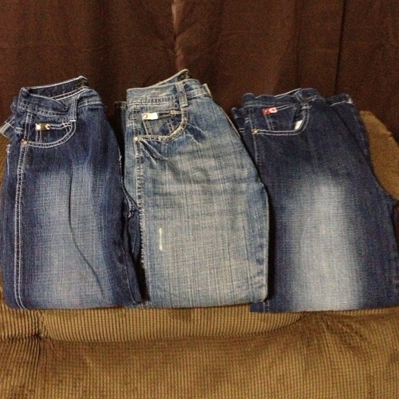 Three pair of boys jeans and dc bundle
