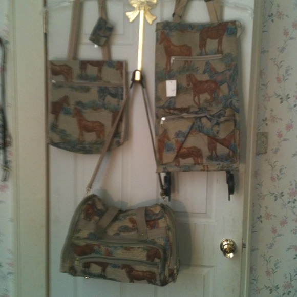 Horse Luggage Set 4-piece set