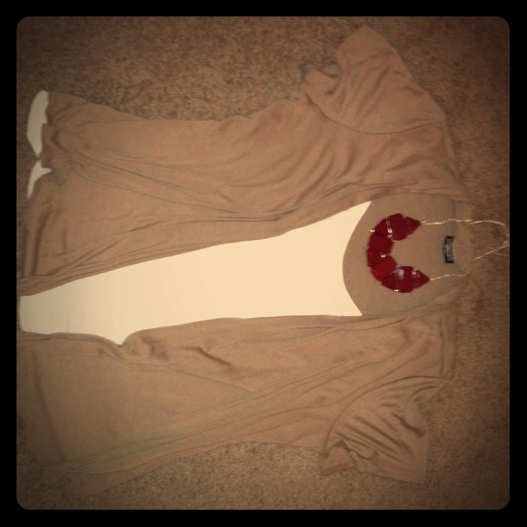 Shirt with built in short sleeve cardigan...