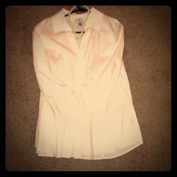 Womens worthington long sleeve button down shirt