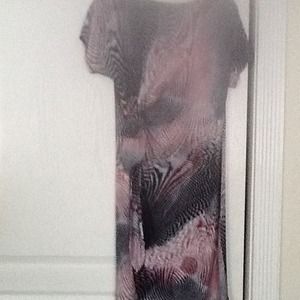 Red, White, and Blue Wrap Dress