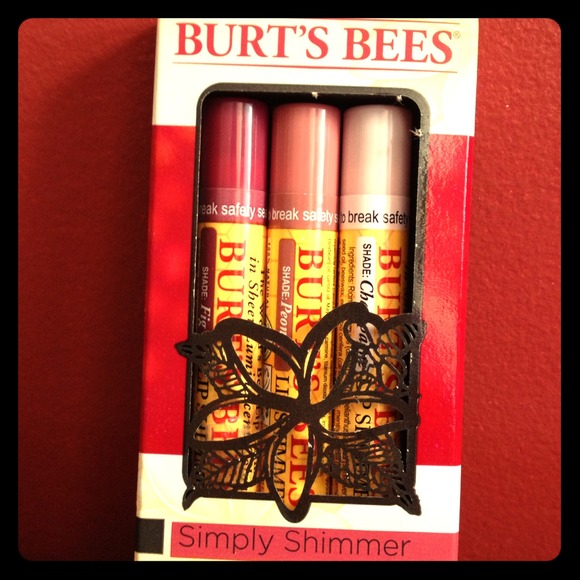 Authentic Burt's Bees Lip Shimmer 3 Pack