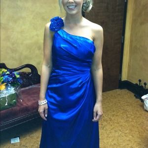 Blue Floor Length Gown