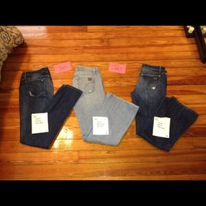 Designer Jeans...Joes,seven for all mankind,Luckys