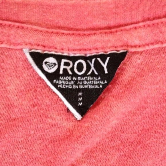 🔴SOLD- Distressed Roxy Shirt.Hardly worn. CUTE!🔴