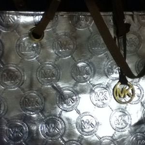 Mk silver tote