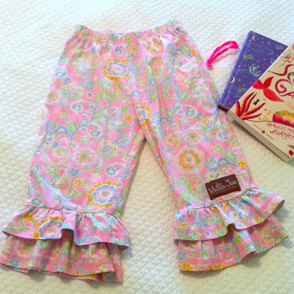 ***SOLD***Matilda Jane double ruffle cropped pants
