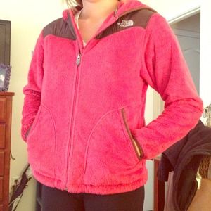 Hot pink North Face jacket