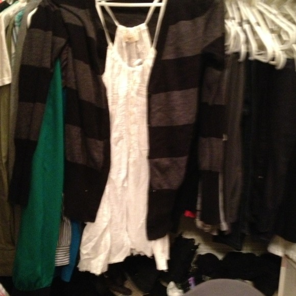 Cardigan and shirt