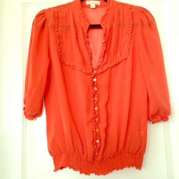 Forever 21 orange blouse