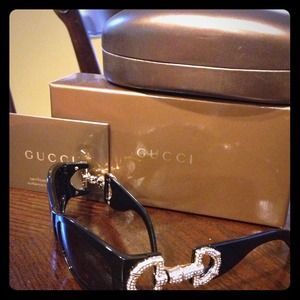 Gucci bling sunglasses from Neiman Marcus.