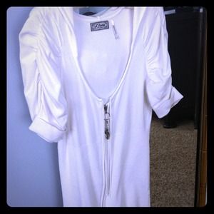 Hooded sweater top (short sleeve)