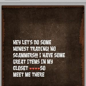 LETS DO SOME TRADING! NO SCAMMERS!