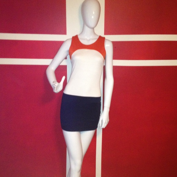 3-color block Dress